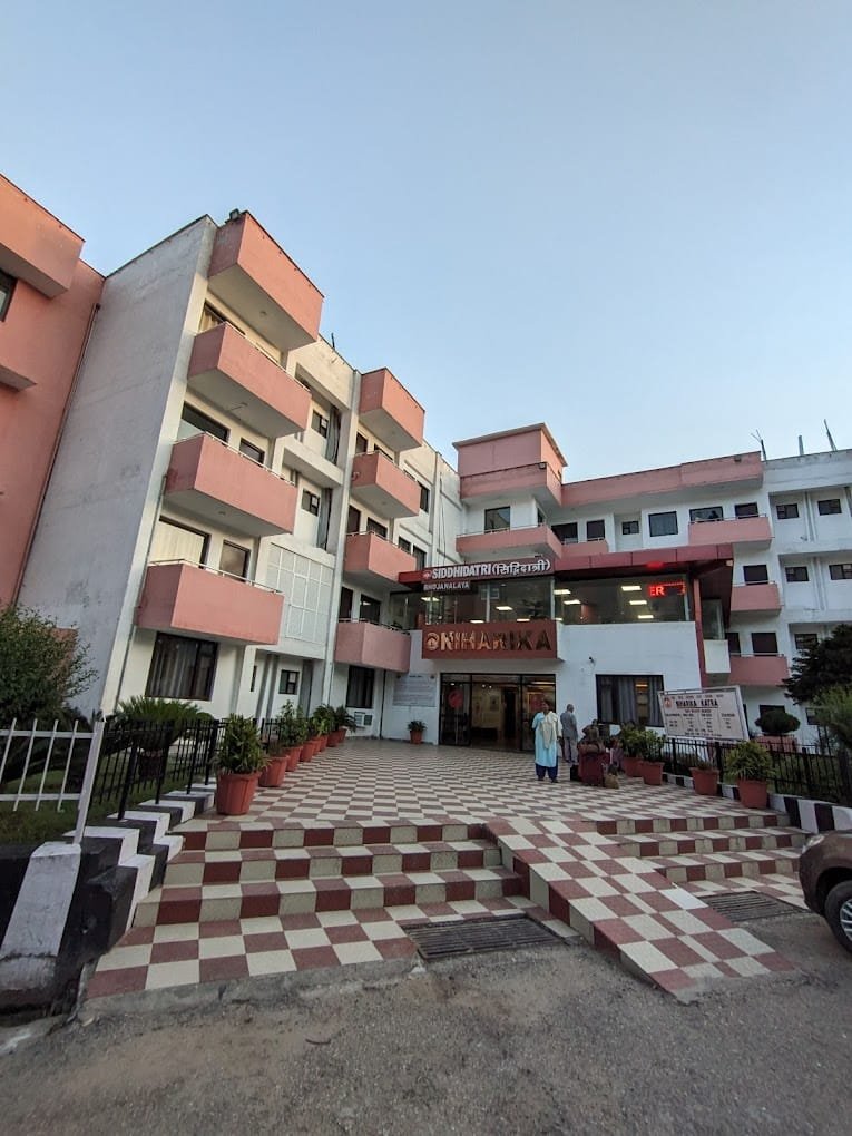 Hotel exterior and hospitality setting